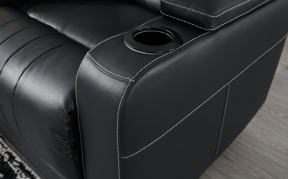 Center Point Reclining Loveseat with Console