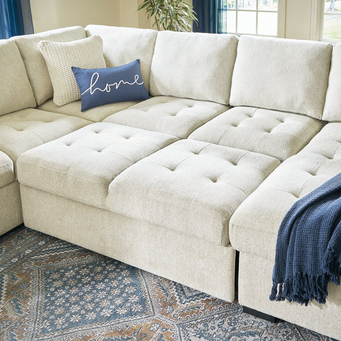 Millcoe 3-Piece Sectional with Pop Up Bed