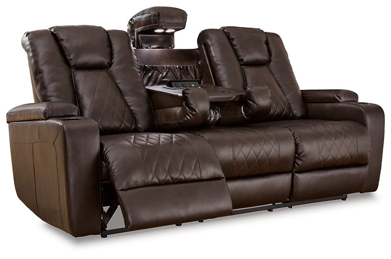 Mancin Reclining Sofa with Drop Down Table