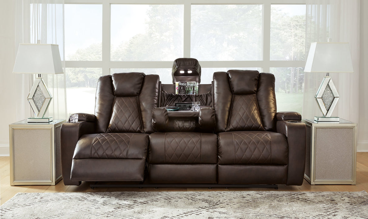 Mancin Reclining Sofa with Drop Down Table