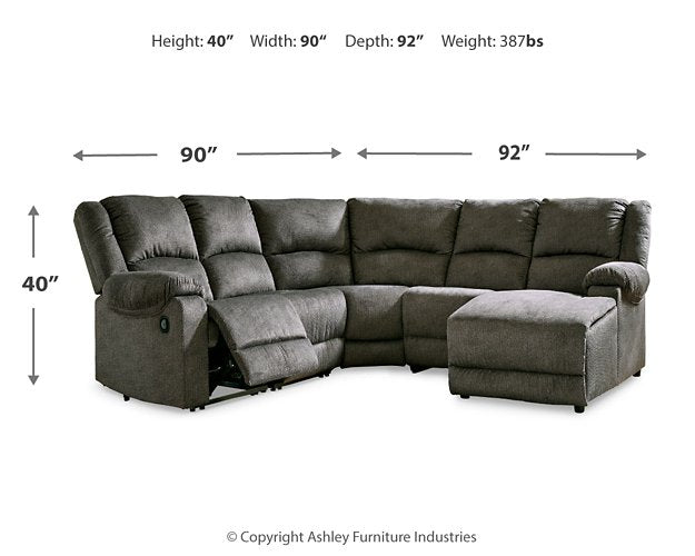 Benlocke 5-Piece Reclining Sectional with Chaise