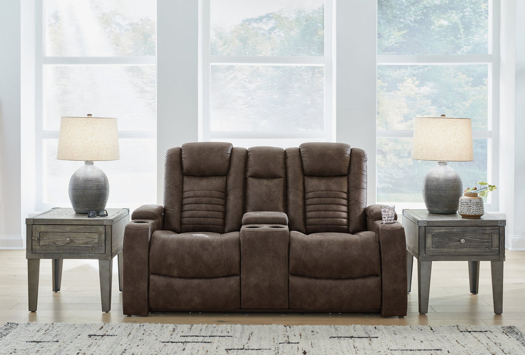 Soundcheck Power Reclining Loveseat with Console