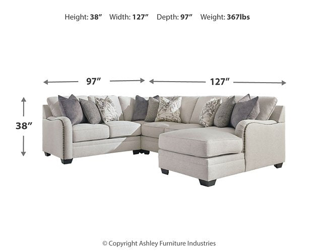 Dellara 4-Piece Sectional with Chaise