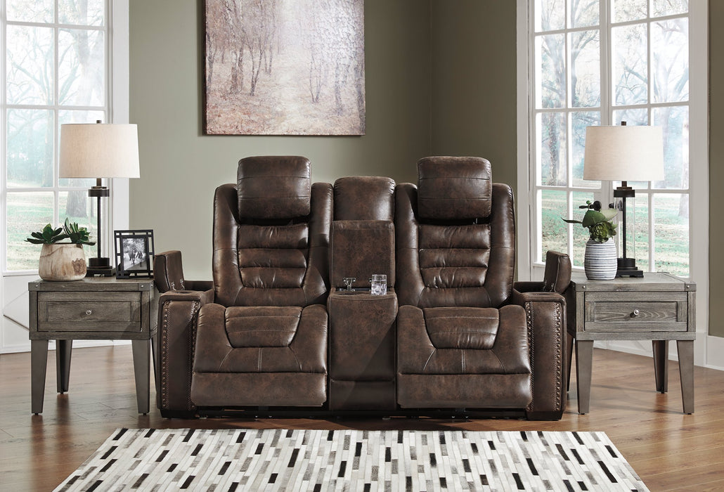 Game Zone Power Reclining Loveseat with Console