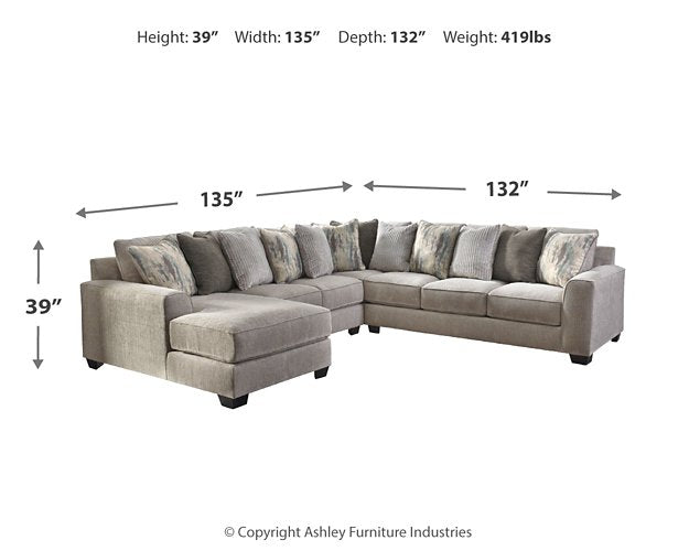 Ardsley 4-Piece Sectional with Chaise