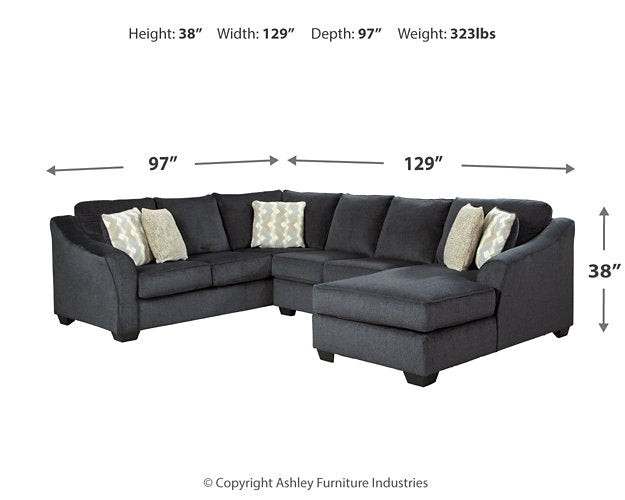 Eltmann 3-Piece Sectional with Chaise