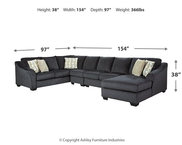 Eltmann 4-Piece Sectional with Chaise