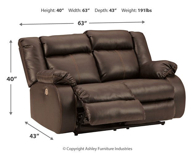 Denoron Power Reclining Loveseat