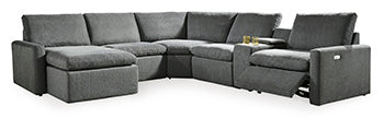 Hartsdale 6-Piece Left Arm Facing Reclining Sectional with Console and Chaise