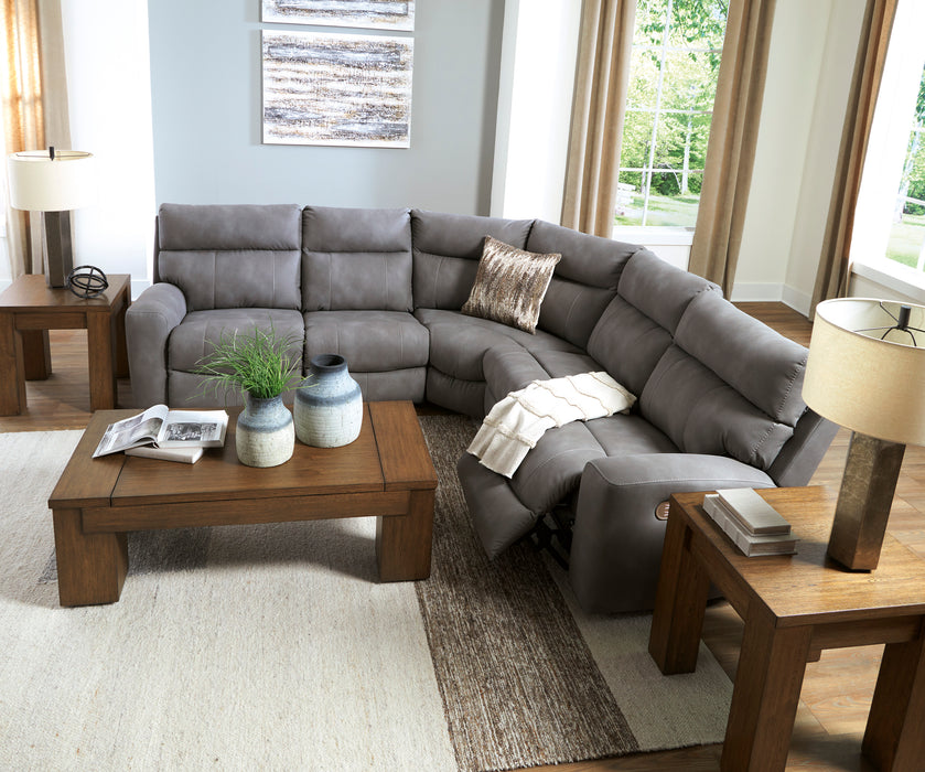 Next-Gen DuraPella 5-Piece Power Reclining Sectional