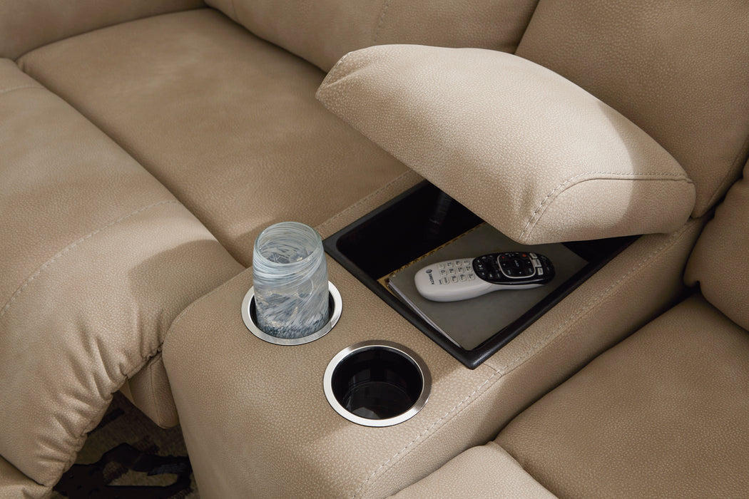 Next-Gen DuraPella 3-Piece Power Reclining Sectional Loveseat with Console