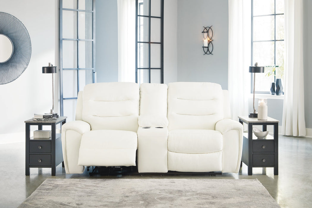 Warlin Power Reclining Loveseat with Console