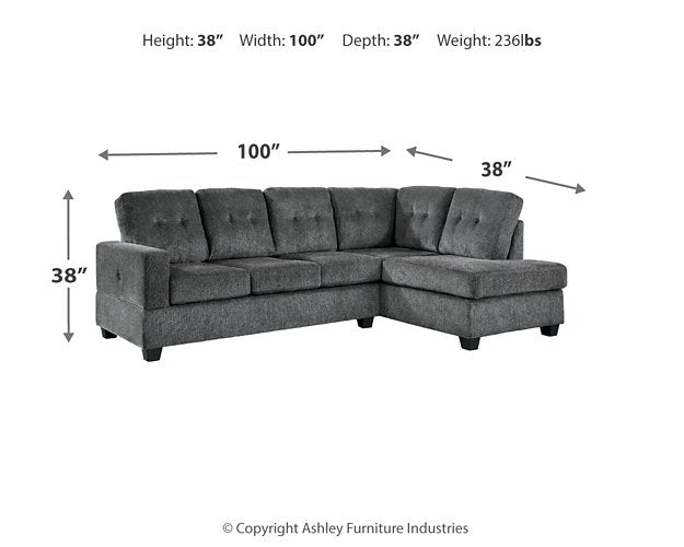 Kitler 2-Piece Sectional with Chaise