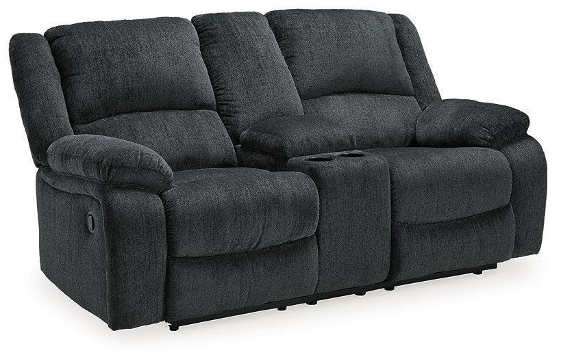 Draycoll Reclining Loveseat with Console