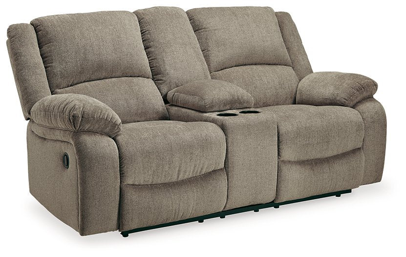 Draycoll Reclining Loveseat with Console