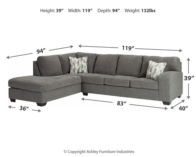 Dalhart 2-Piece Sectional with Chaise