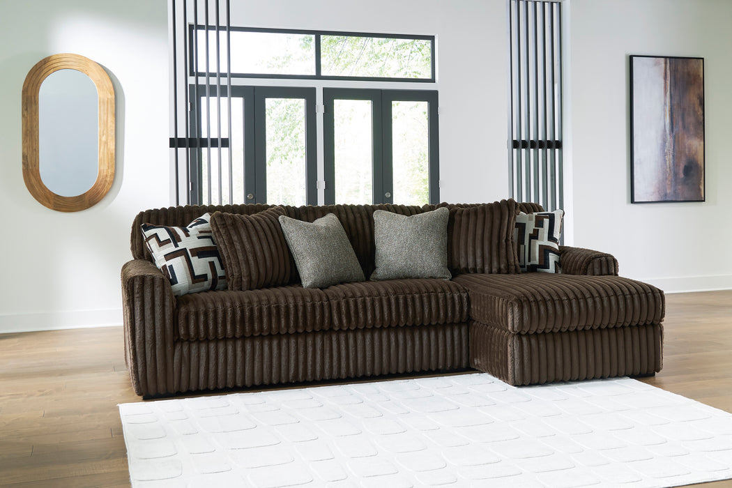 Midnight-Madness 2 Piece Sectional w/Chaise