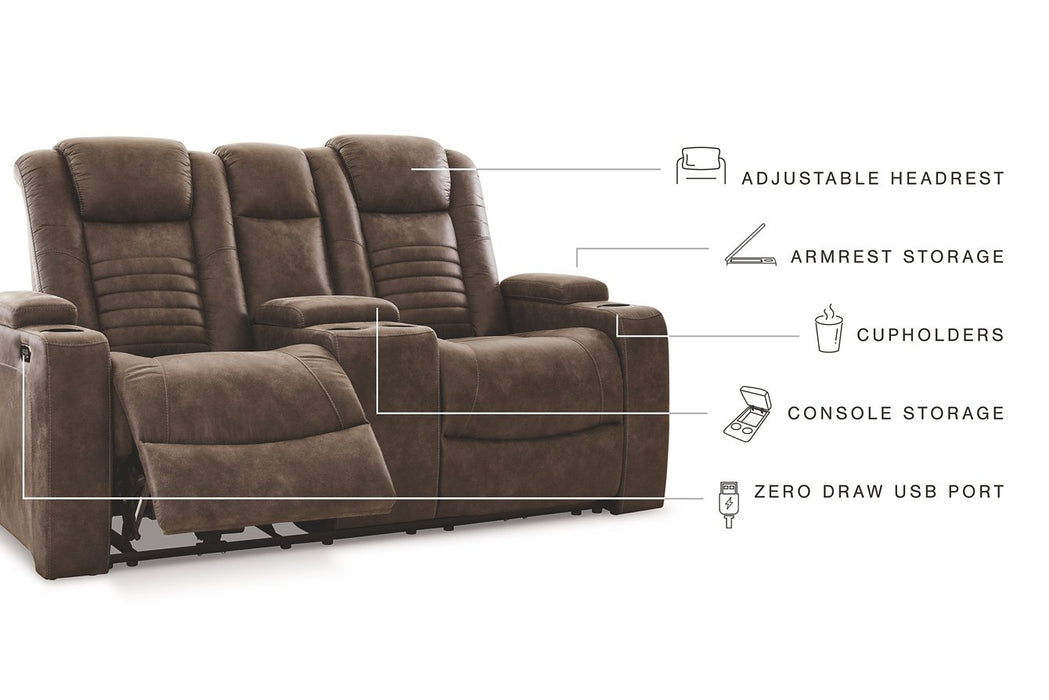 Soundcheck Power Reclining Loveseat with Console