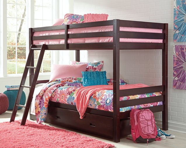 Halanton Youth Bunk Bed with 1 Large Storage Drawer