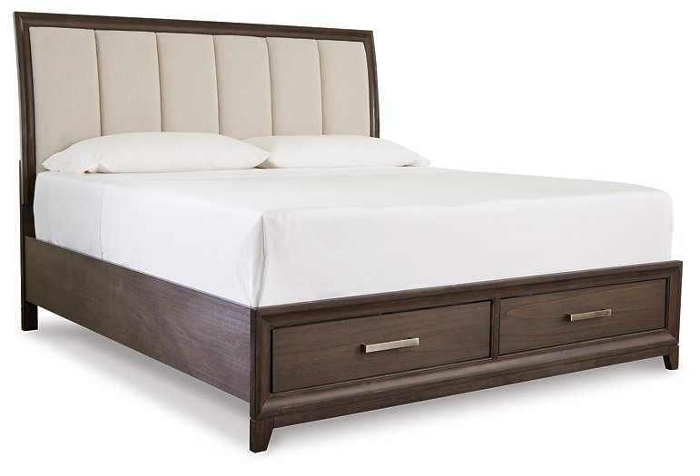 Brueban Bed with 2 Storage Drawers