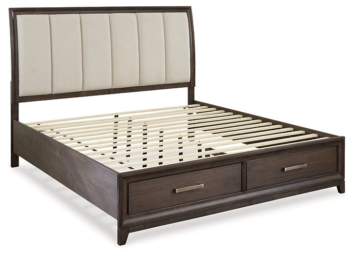 Brueban Bed with 2 Storage Drawers