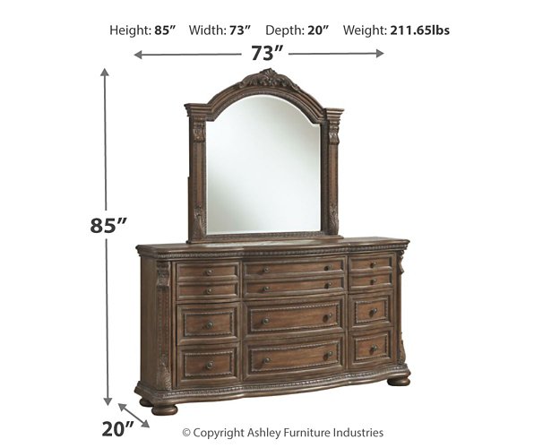 Charmond Dresser and Mirror