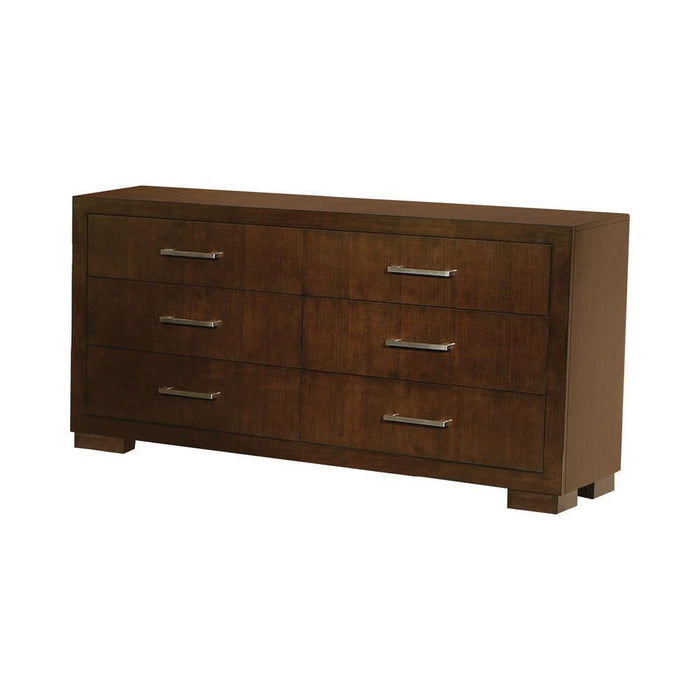 Jessica Cappuccino Six Drawer Dresser