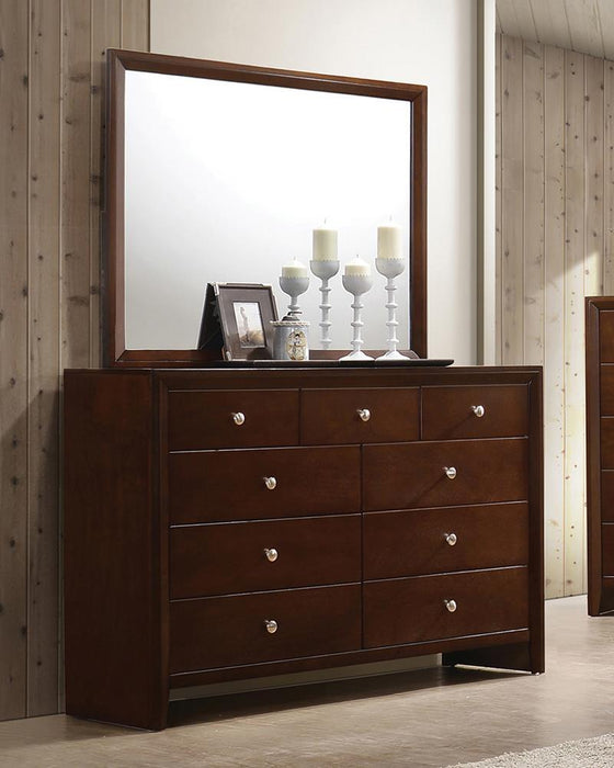 Serenity Rich Merlot Nine Drawer Dresser