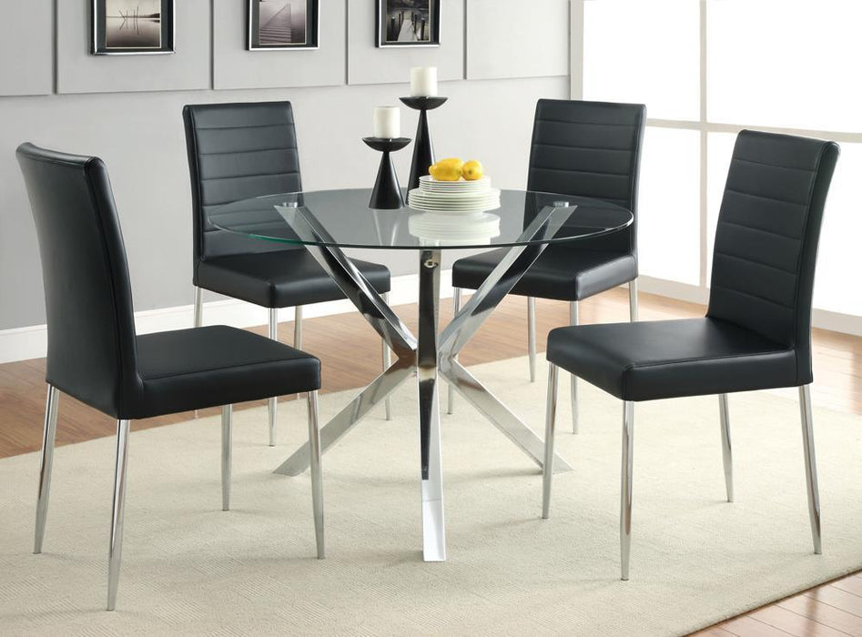 Vance Contemporary Chrome Dinette Table