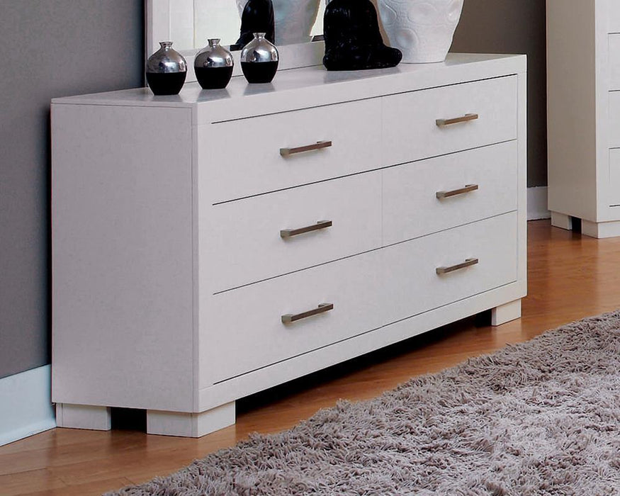 Jessica Contemporary Six Drawer Dresser