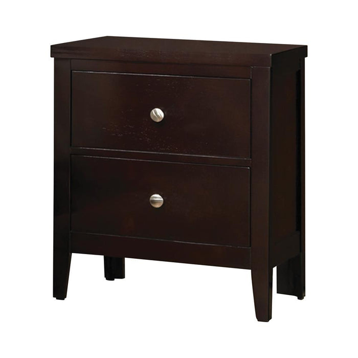 Carlton Cappuccino Two Drawer Nightstand