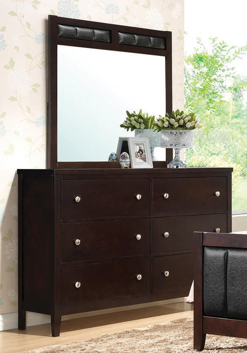 Carlton Cappuccino Six Drawer Dresser