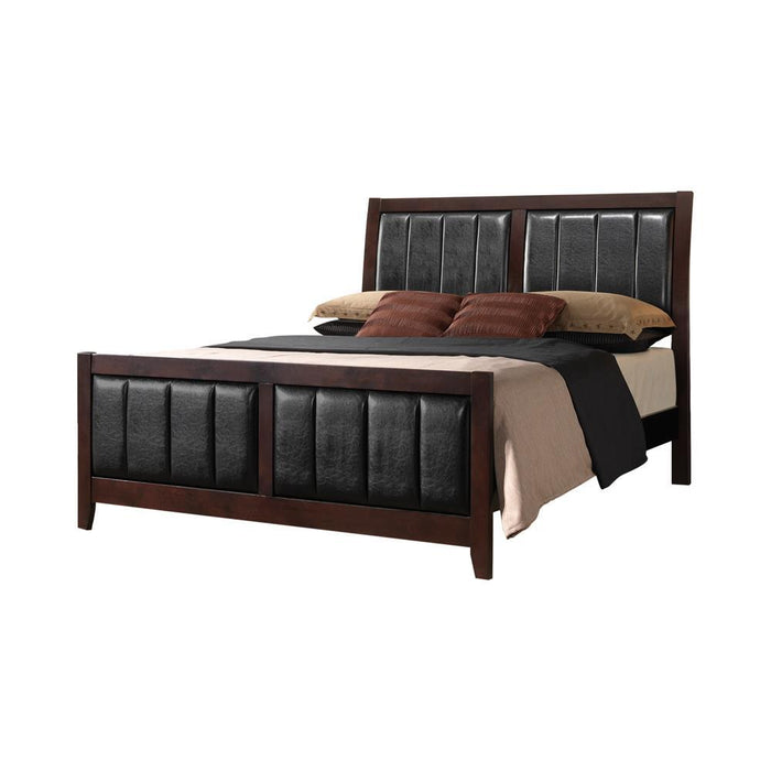 Carlton Transitional Cappuccino California King Bed