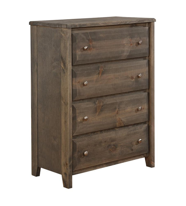 Wrangle Hill Gun Smoke Four Drawer Chest