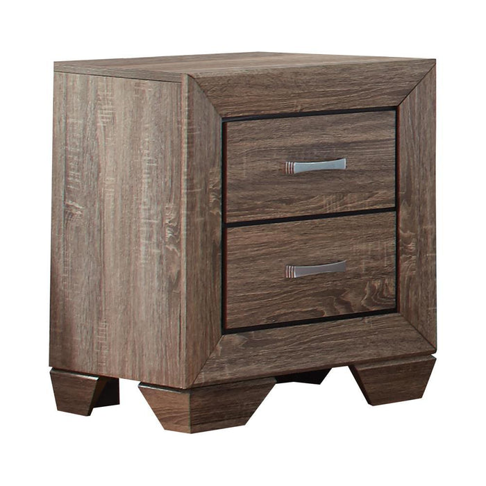 Kauffman Transitional Two Drawer Nightstand