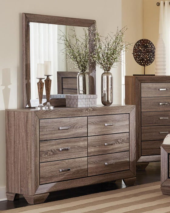 Kauffman Transitional Six Drawer Dresser