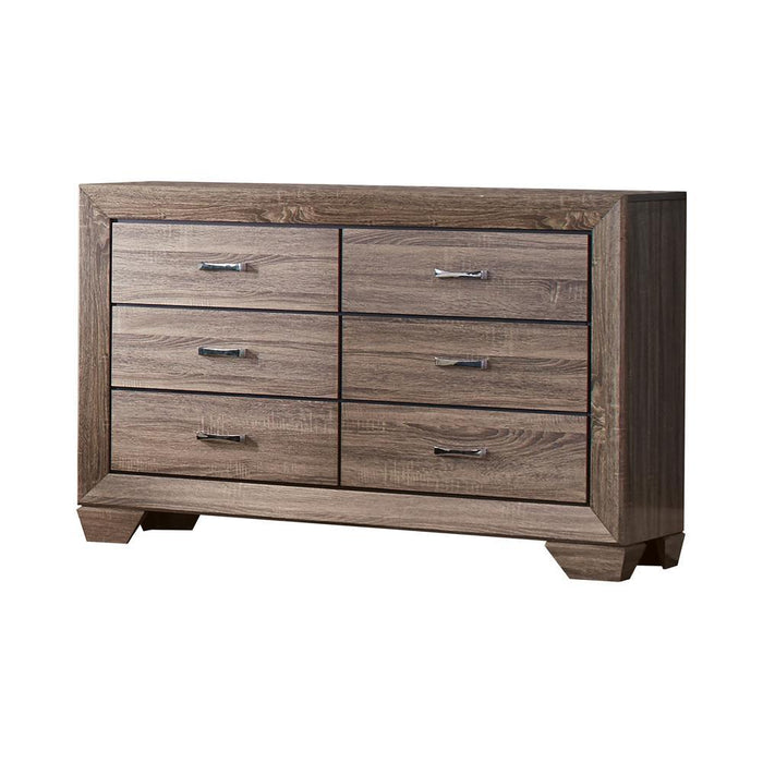 Kauffman Transitional Six Drawer Dresser