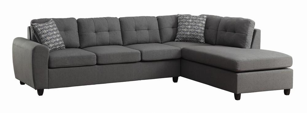 Stonenesse Contemporary Grey Sectional