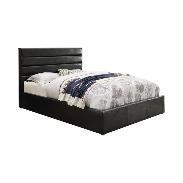 Riverbend Casual Black Eastern King Storage Bed