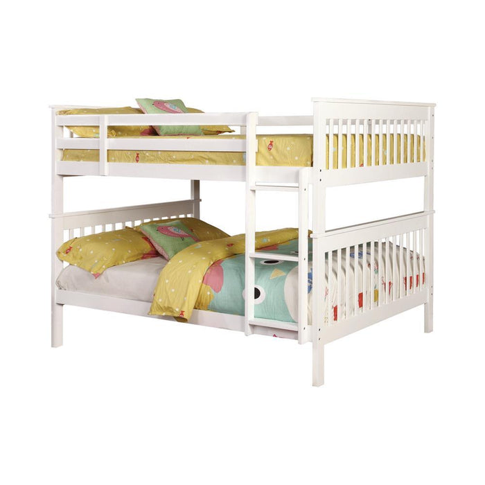 Chapman Traditional White Full over Full Bunk Bed