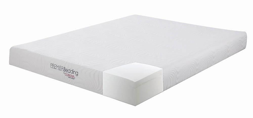 Keegan White 8 Inch Full Memory Foam Mattress