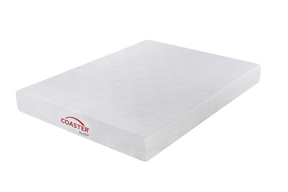 Keegan White 8 Inch Twin Memory Foam Mattress