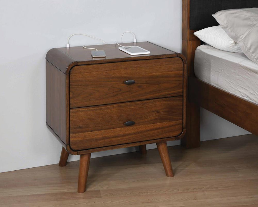 Robyn Dark Walnut Nightstand