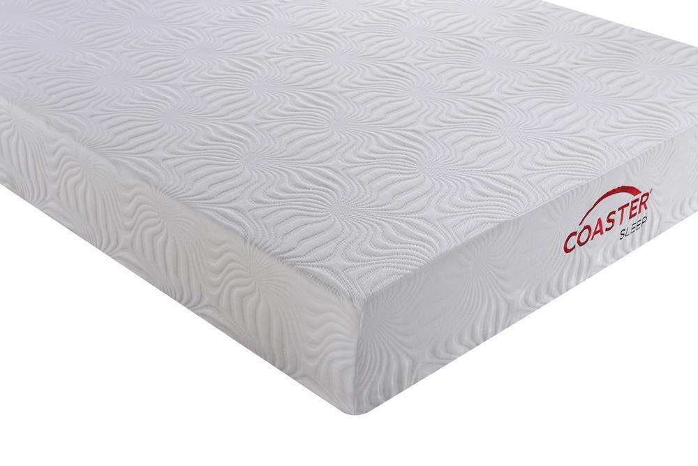 Key White 10 Inch Eastern King Memory Foam Mattress