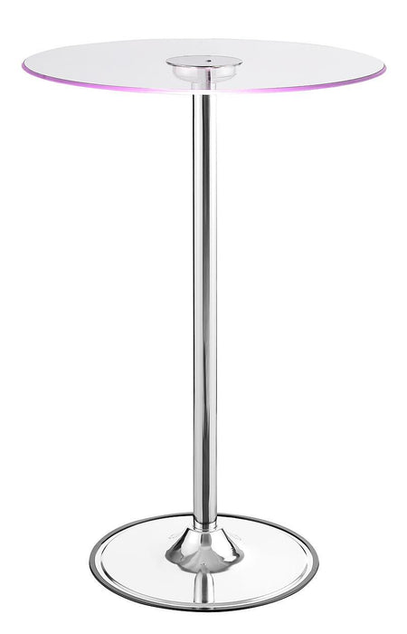 G122400 Contemporary Chrome LED Bar Table