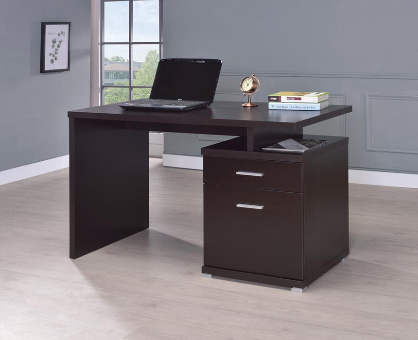 G800109 Office Desk with Drawer in Cappuccino