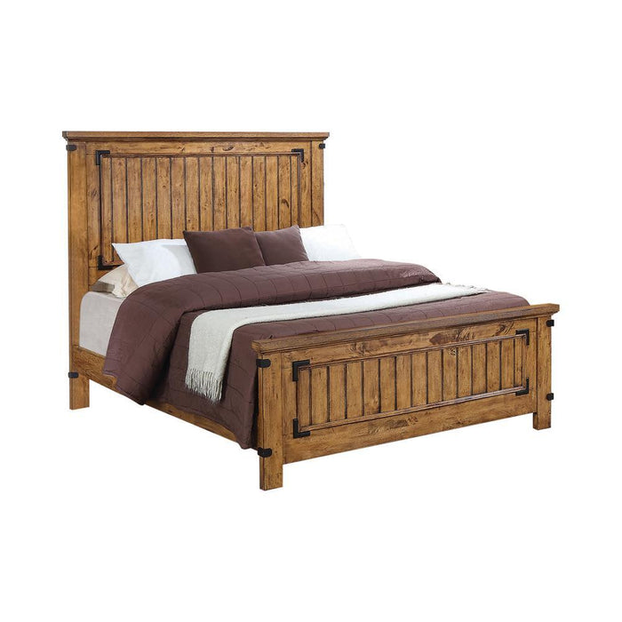 G205263 Brenner Rustic Honey Queen Bed