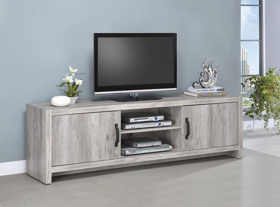 Modern Grey Driftwood TV Console