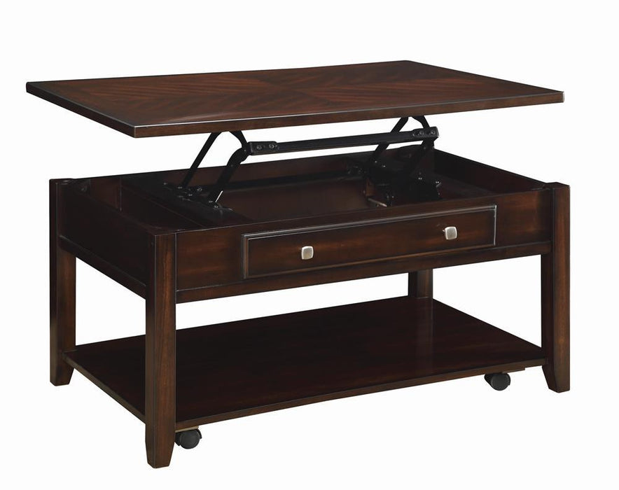 G721038 Transitional Walnut Lift Top Coffee Table