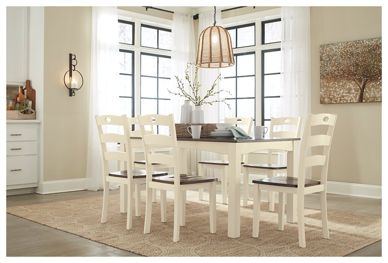 Woodanville Dining Table and Chairs (Set of 7)